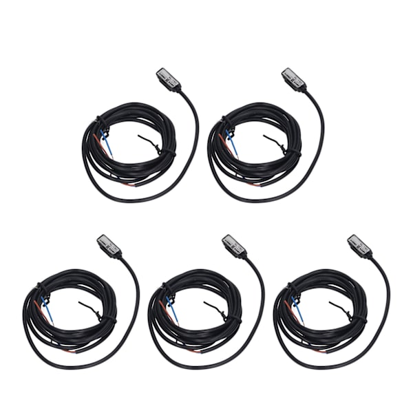 5PCS Magnetisk brytare Sensor ABS-hölje 100mA 2-tråds normalt öppen magnetisk sensor för industri AC DC5-240V