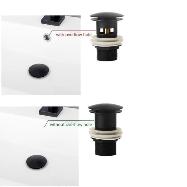 Servantavløpsplugg med sil, rosegull, med hull rose gold with hole-with hole