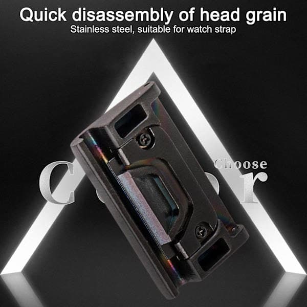 Par Quick Release Erstatning Rustfrit Stål Urrem Adapter Spænde til Garmin Fenix 5X 5S X5 Sort 18mm Sort 18mm Black 18mm