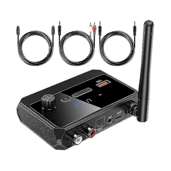 Bluetooth-adapter for stereomottaker - Bluetooth 5.3-mottaker, trådløs lydadapter for hjemmestereo