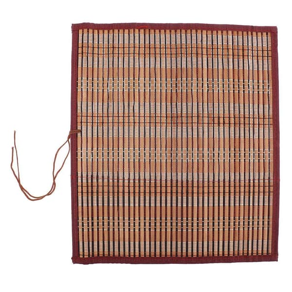 Bambu Kalligrafi Pensel Organizer Rullfodral