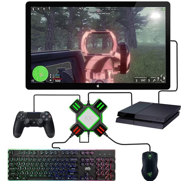 Gamepad til tastatur og mus adapterbokse kabel til Nintendo Switch/ Xbox One/ PS4/ PS3/ PC