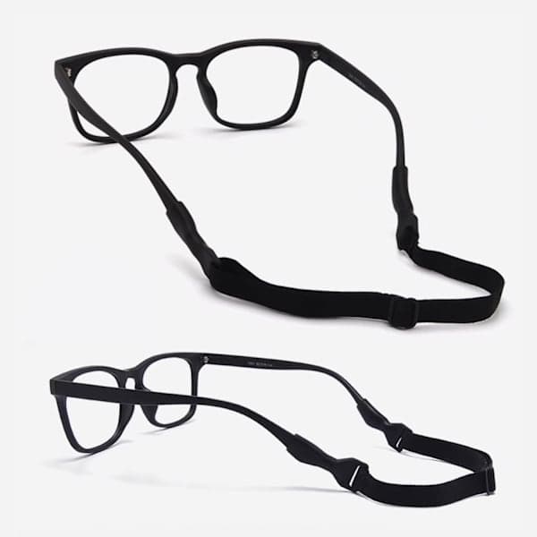 Elastiska glasögonsnören - Justerbara sportremmar 2-pack