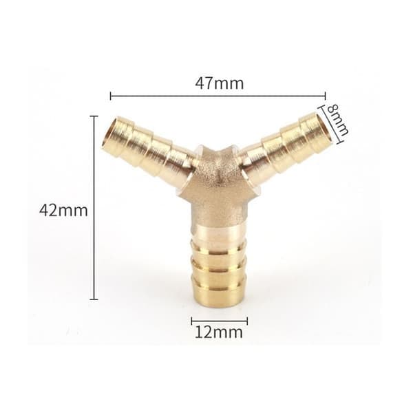 Reducerende T-studs-fitting, 8mm X 6mm 8mm x 6mm x 6mm
