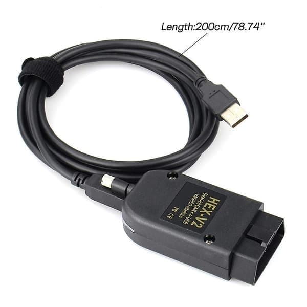 Vcds Hex X2 22.3 Hex Can USB-gränssnitt HEX V2 VAGCOM V24.7 VCDS AT162+FT232