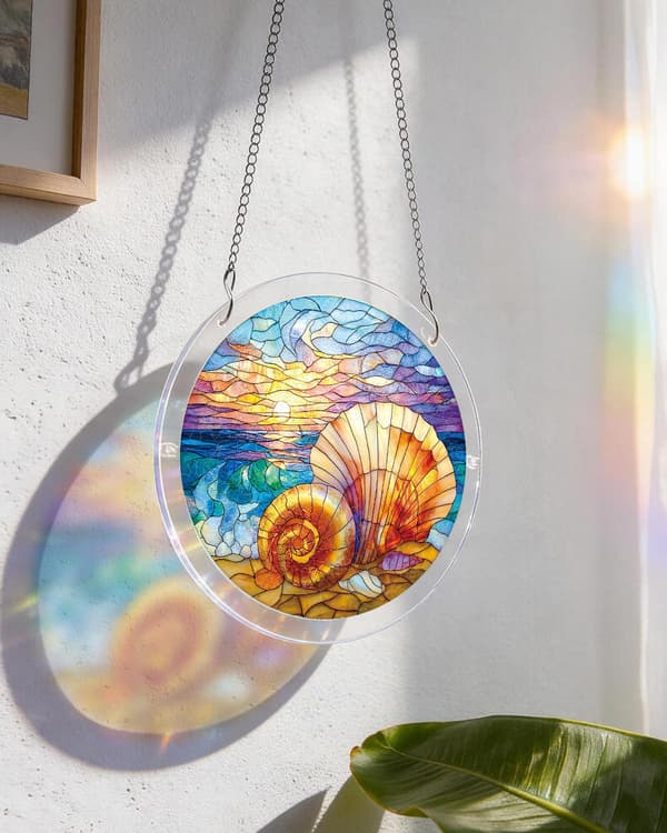 Akryl Suncatcher Puslespill, Ocean Echo Shell-18,8 cm Ocean Echo Shell