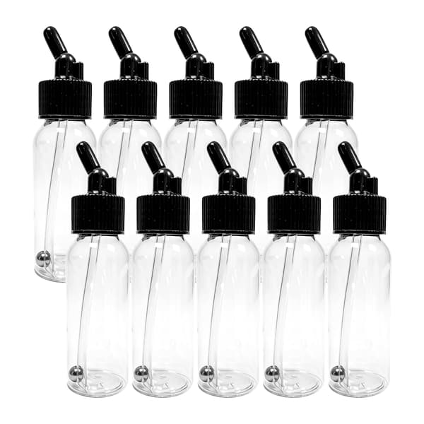 30 ml Dual-Action Siphon Sugmatnings Airbrush-flaskor, 10 st