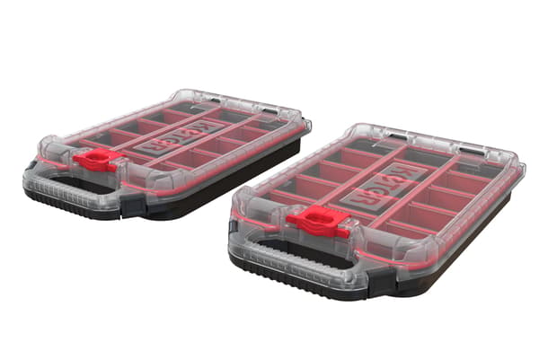 Keter Stack N' Roll 2-pak Halv Organizer Opbevaringsboks Half Organizer Black/Red