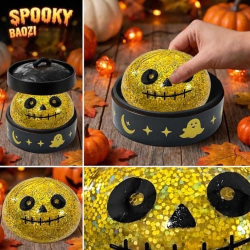 Halloween Squishies Dumpling Squishies Legetøj med Damper, #04 #04