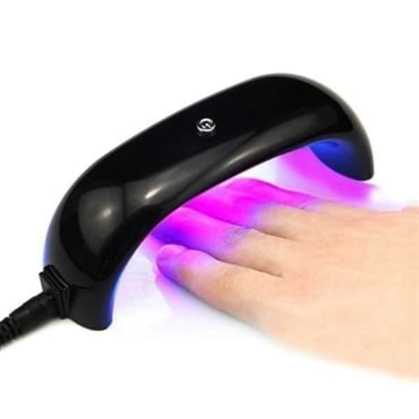 Mini kynsilakan kuivaaja UV LED-lampulla, musta