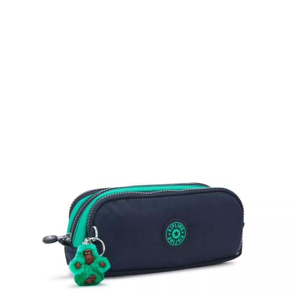 Kipling Gitroy Penalhus Blå Grønn Bl : Kontorrekvisita Medium BLUE GREEN BL