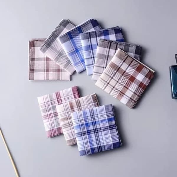 10-pack näsdukar för män i 100 % bomull 38x38cm
