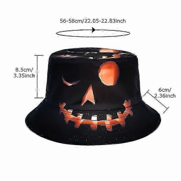 Trendy Unisex Solhatt Bøttehatt til Halloween