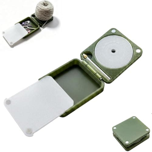 Bærbar garnholder til hækling og strikning, foldbar dobbelt garnspinder Single w/ Storage