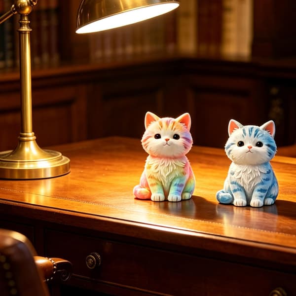 3D katt silikonform, søt katt epoxyharpiksform for betongstøping Cat