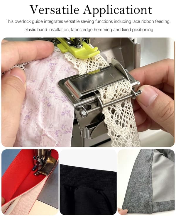 Justerbar Multifunktionel Overlock Syguide til Serger Maskine