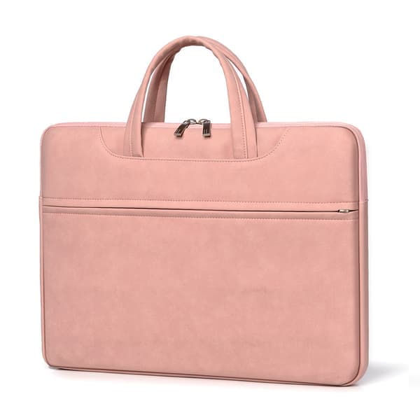 Laptopväska PU-läder 14 tum Rosa