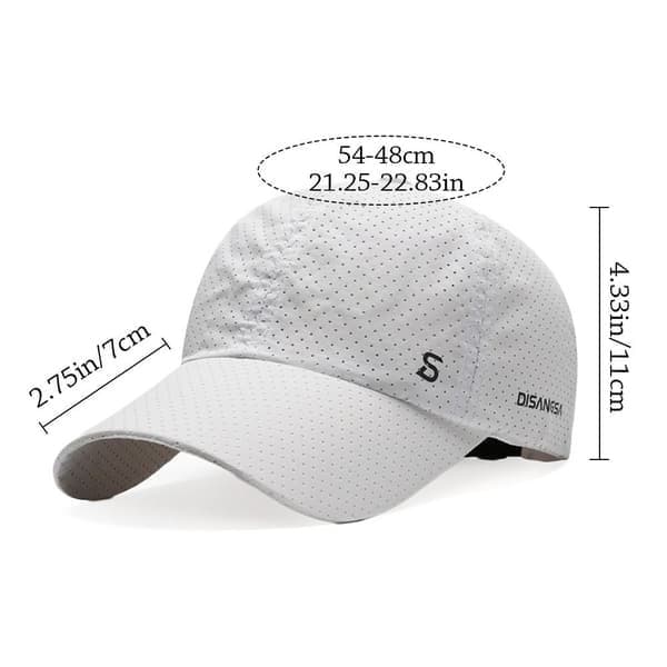 Basebollkeps med skärm LJUSGRÅ, VENTILERANDE MODELL, Ljusgrå, Ventilerande modell-Ventilerande modell Light grey Breathable Style-Breathable Style