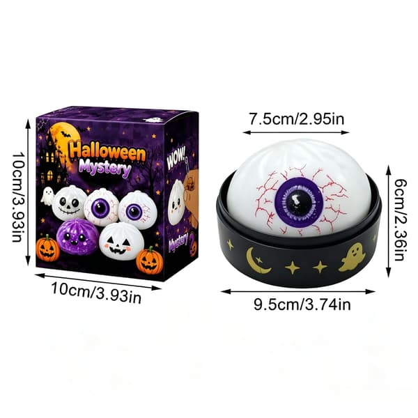 Halloween Squishies Dumpling Squishies Legetøj med Damper, #02 #02
