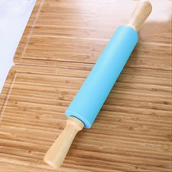 Kjevle og Bakematte Sett Stor Lang Silikon Nonstick Kjevle