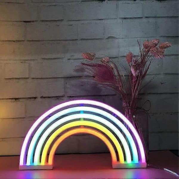 Regnbue LED Neonskilt