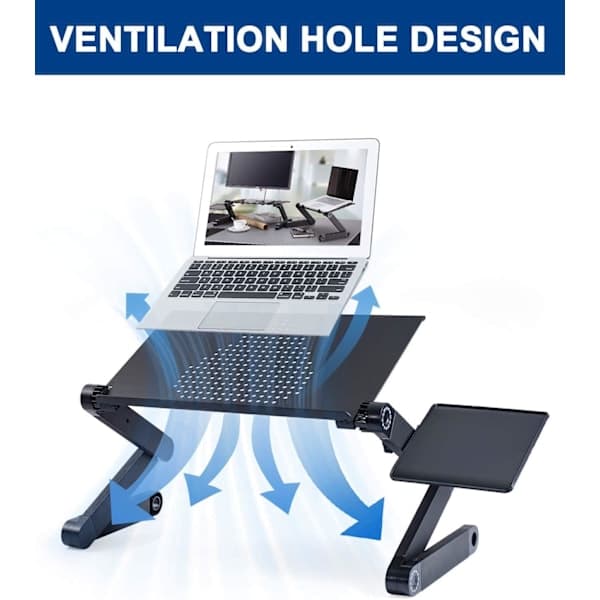 Multifunksjonelt laptopbord med musematte