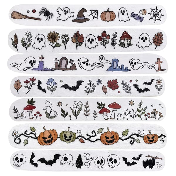 Halloween vannløselig broderimønster for klær, tilpasset spøkelse Ghost