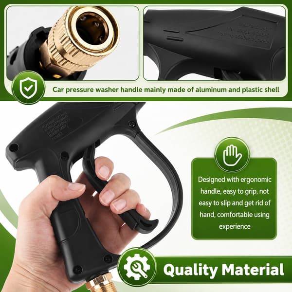 Bil kort högtryckstvättspistol, högtryck 4350 PSI Max Stubby