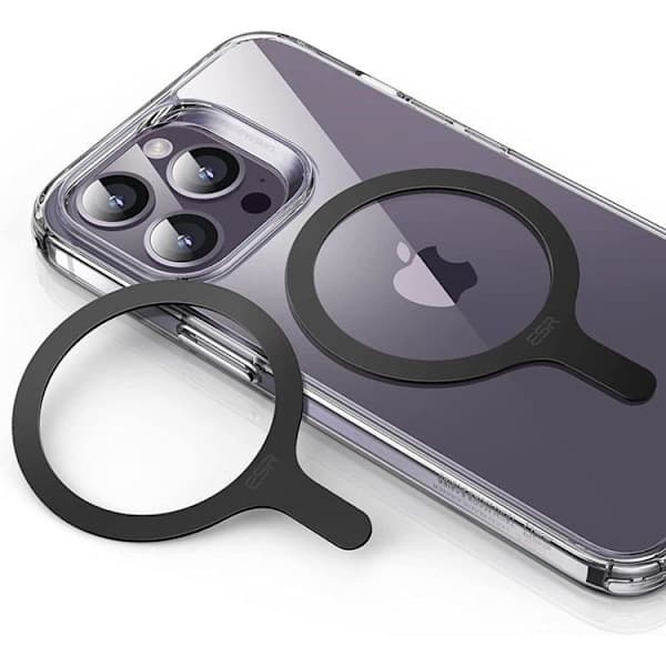 [2-pakkaus] ESR Magsafe Ring Magnetic Universal Halolock - Musta