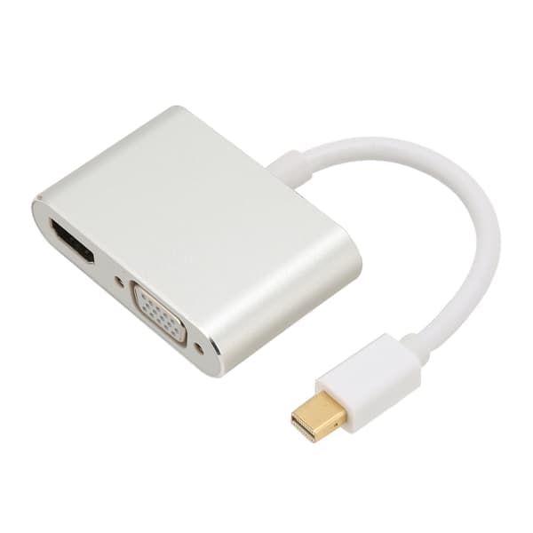 Minidp til HD Multimedia Interface VGA-adapter Plug and Play 4Kx2K 2-i-1 videokonverteringsadapter