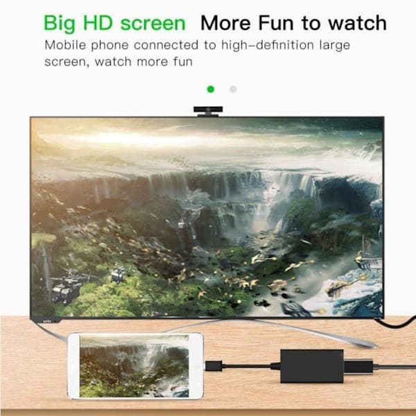 Micro USB 2.0 MHL til HDMI-kabel HD 1080P til Android til Samsung HTC Mini Android Mirco Adapter HDMI USB-konverter