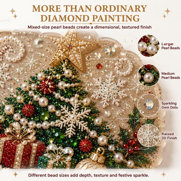 Jul Pärla Diamantmålning Solfångare Kit, DIY Hantverk (#E, 12in) 12in #E