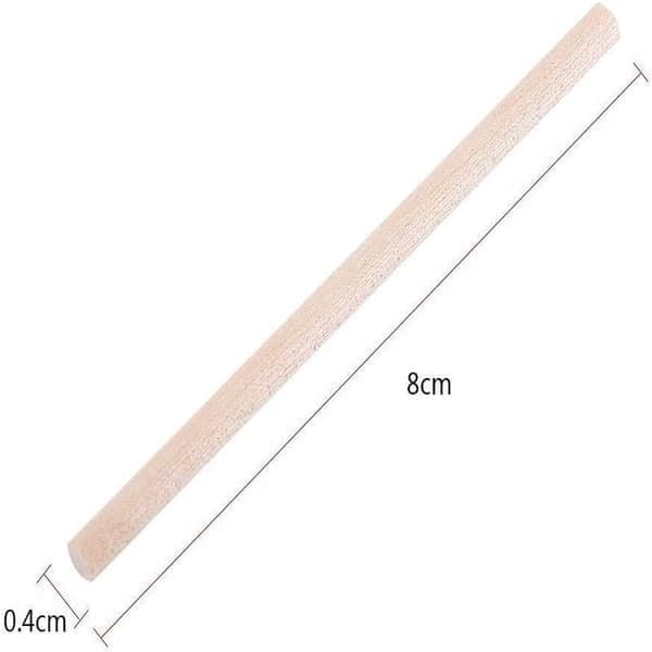 100 stk runde treplugger for klubber 80 mm runde treplugger for DIY trearbeid modellbygging hagepynt
