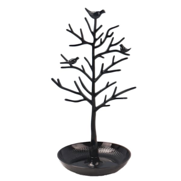 Vintage-koruteline 3 linnulla (musta) black