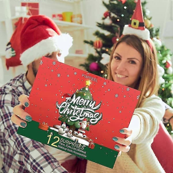Makeup Julekalender 2025 - 12 Dages Nedtælling til Jul Blind Box Overraskelsesgave
