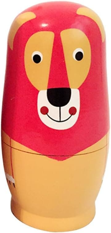 Babushka Nesting Matryoshka Trädockor Ryska Nesting Dolls Barnleksak Present i Djurform