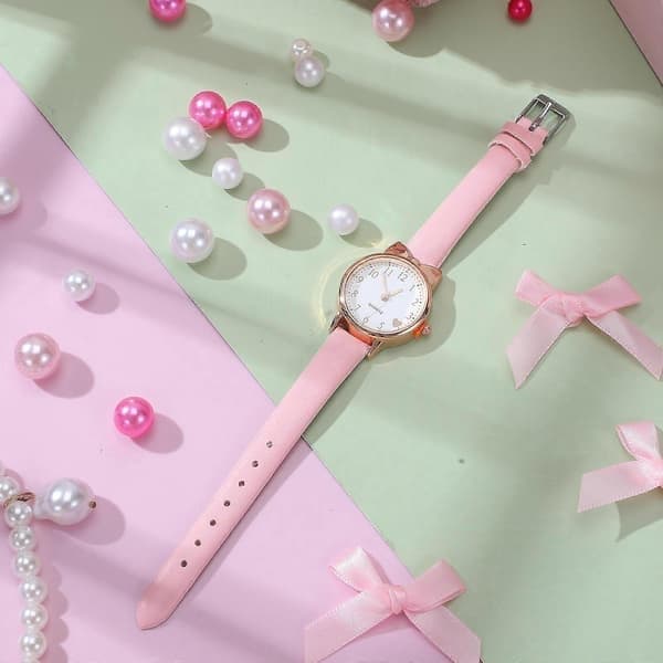 1 st Barn Analog Klocka Dekorativ Armbandsur Barn Flickor Klocka