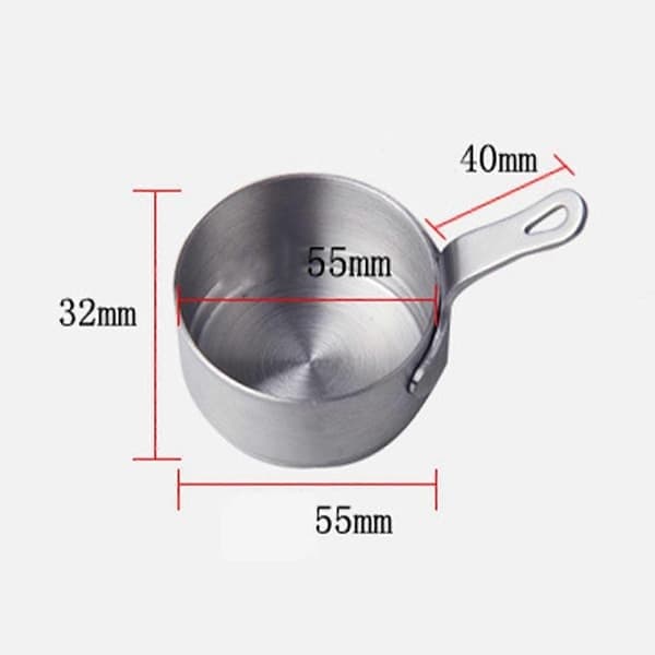 Sovseskål i rustfrit stål 50 ml Mini Dipskål 55 mm diameter