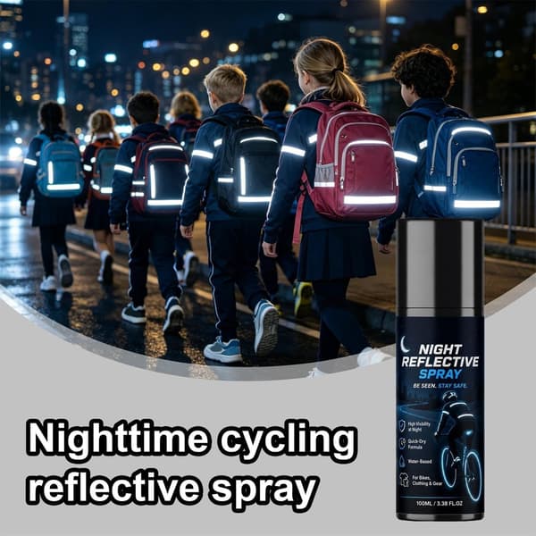 2 STK Nattrefleksspray 100ml Spraymaling Fluorescerende Maling 2 PCS