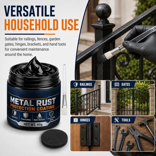 Metal Rustbeskyttelse Sort Reparationspasta til Husholdningsmetaloverflader (40ml) 40ml