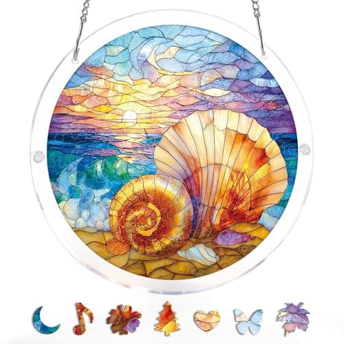 Akryylinen aurinkosieppari-palapeli, Ocean Echo Shell - 7,4 tuumaa Ocean Echo Shell