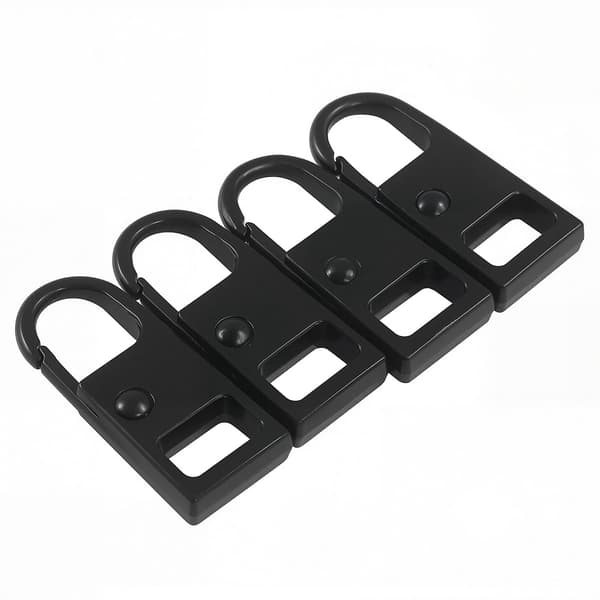 BAPLFT 8 stk. lynlåsgreb i metal, 2,6 cm, sort Black