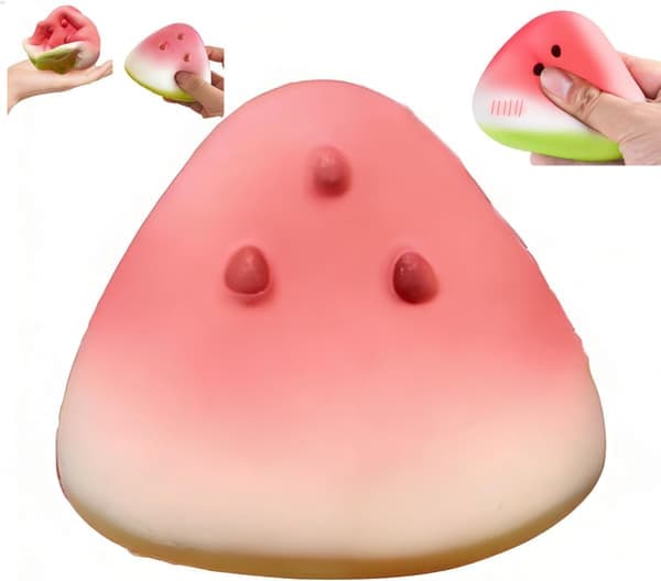 1 - 5 st Vattenmelon Taba Squishy, Långsam Återhämtning, Ångestlindrande Leksak 3 st 3PCS