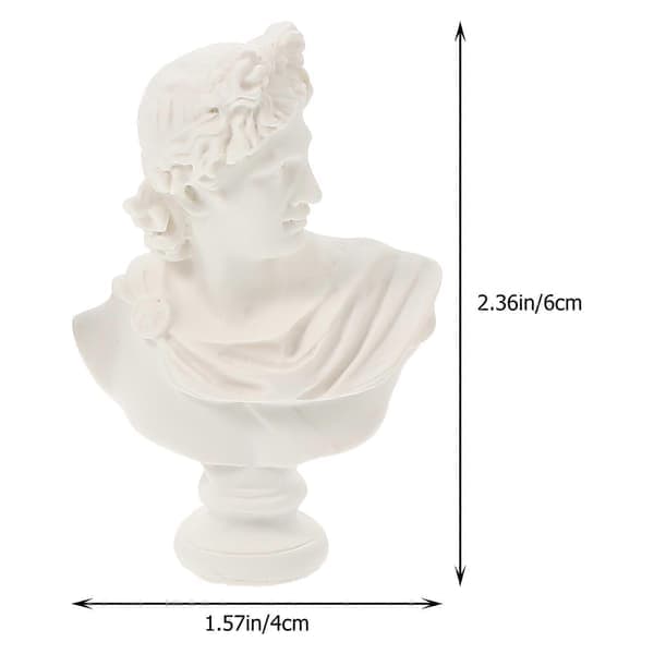 4 stk greske statuer Mini greske bystestatuer Dekorativ bystehode