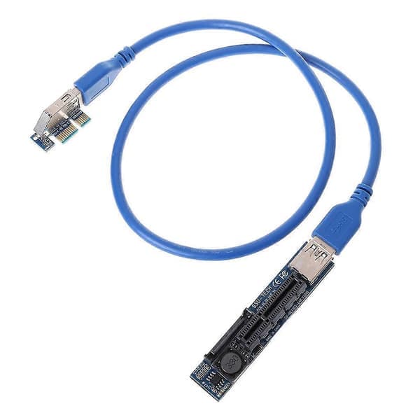Usb3.0 Adapterkort PCI-E1X til X4 PCI E Grafikkort Forlængerkabel Adapter