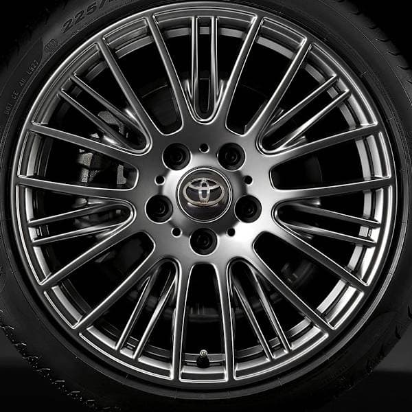 4 stk. til Toyota hjulkapsler - sort og sølv logo (62mm)