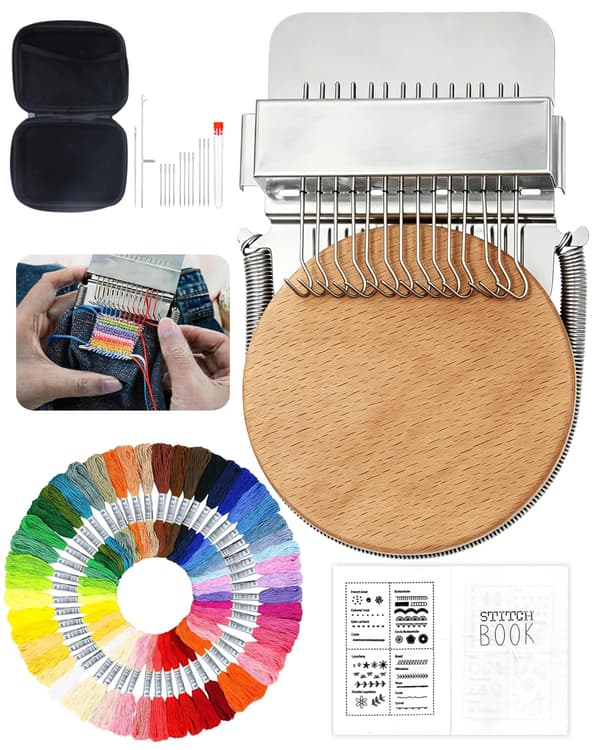2026 Uppgraderat synligt reparationskit, KnitPatch Darning Loom Kit för nybörjare