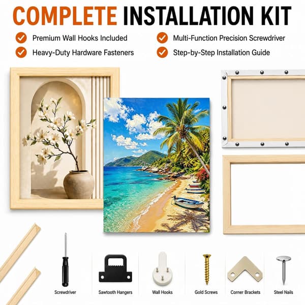 LINBLIF 2-pack 16x20 Canvas Spännramar, DIY Träramssats,