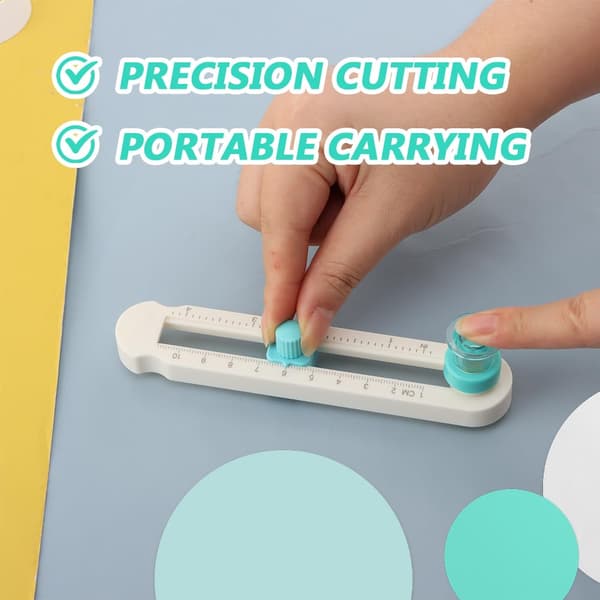 Sirkelkutter for papirhåndverk – Roterende kniv, Scrapbooking/kortlaging, Kutter 0,78-7,87\" Circle Cutter