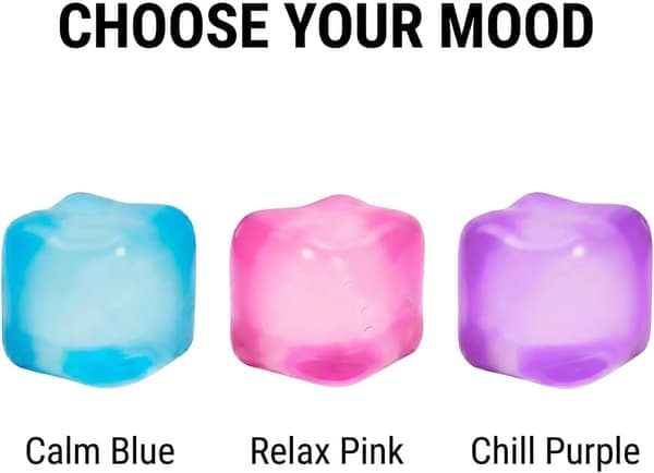 Needoh Nice Cube Stressboll & Tankeleksak Blå Blå
